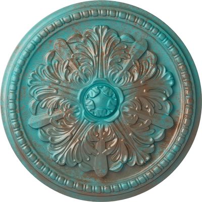 Ekena Millwork CM16SWCGSDecorative Ceiling Medallions Modeled After Original Historical Patterns & Designs, Copper Green Patina