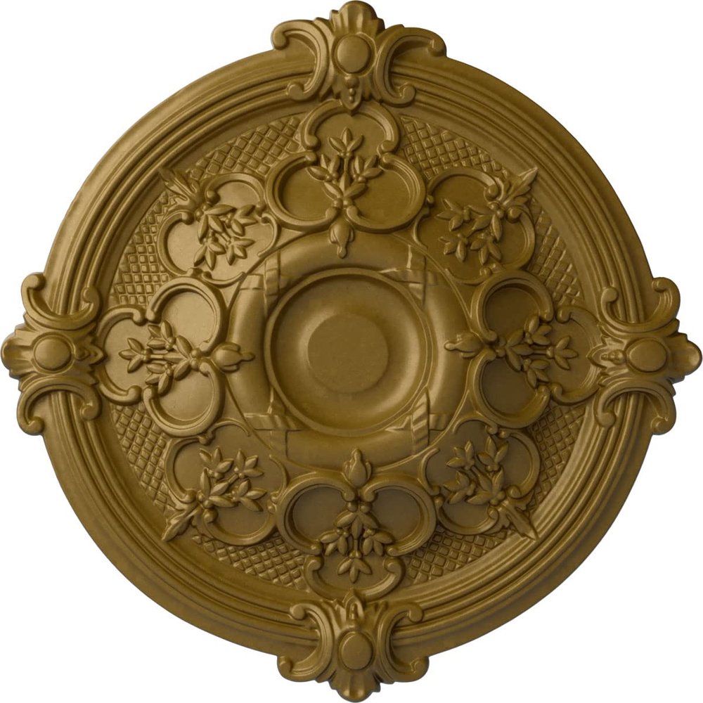 Ekena Millwork CM17HAGLSDecorative Ceiling Medallions Modeled After Original Historical Patterns & Designs, Gold
