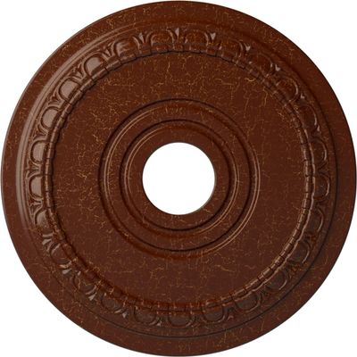 Ekena Millwork CM17MUBMCDecorative Ceiling Medallions Modeled After Original Historical Patterns & Designs, Burnished Mahogany Crackle