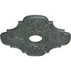 Ekena Millwork CM17PEAGCDecorative Ceiling Medallions Modeled After Original Historical Patterns & Designs, Athenian Green Crackle view 2