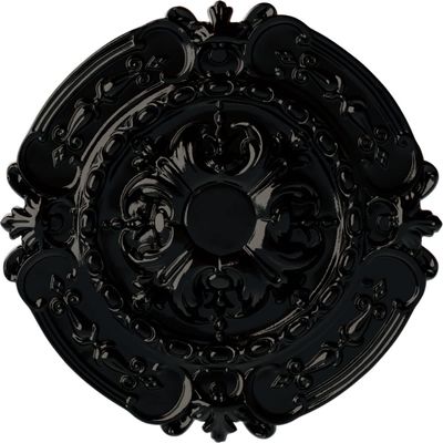 Ekena Millwork CM17SOBPSDecorative Ceiling Medallions Modeled After Original Historical Patterns & Designs, Black Pearl