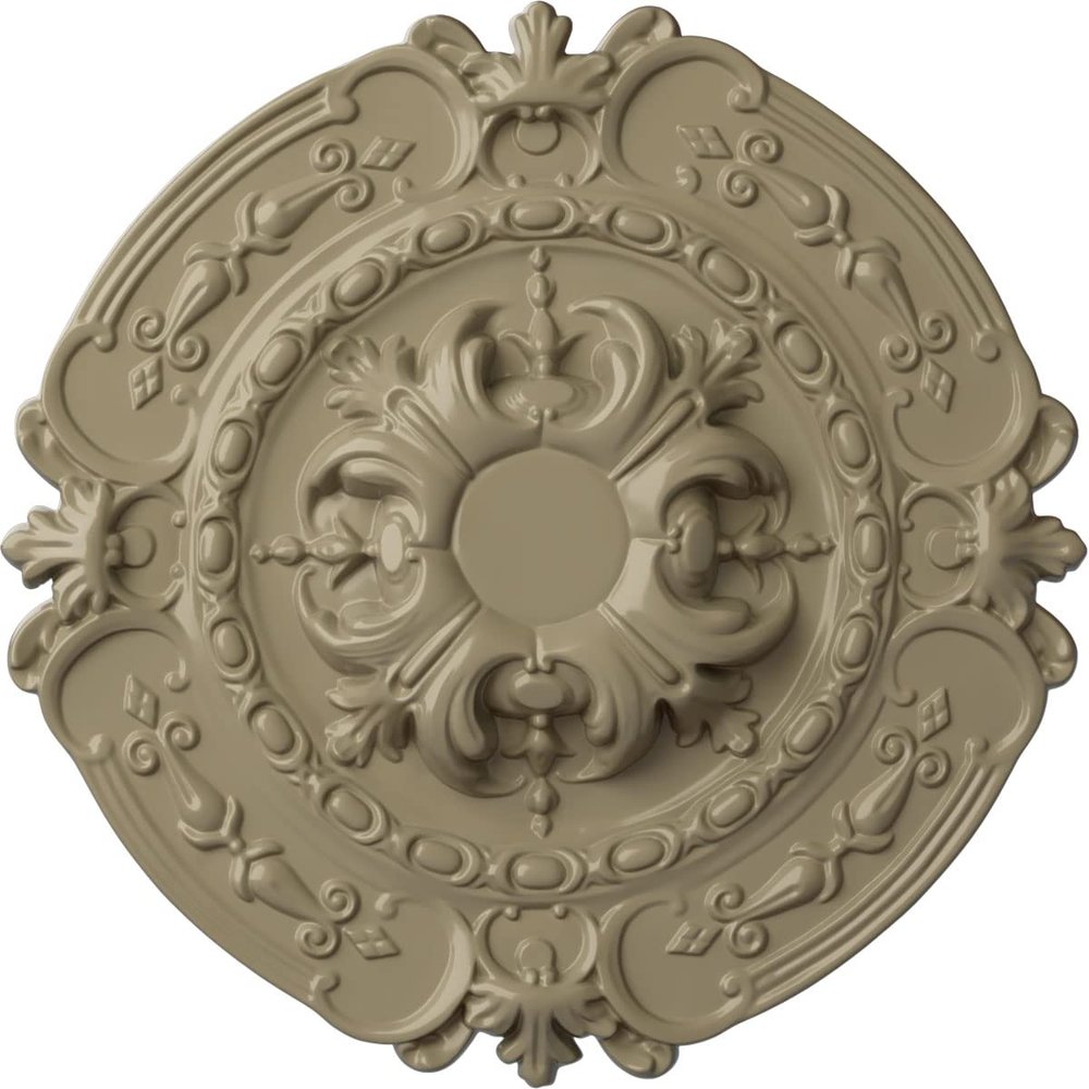 Ekena Millwork CM17SOGDFDecorative Ceiling Medallions Modeled After Original Historical Patterns & Designs, Gobi Desert