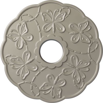 Ekena Millwork CM17TSPWSDecorative Ceiling Medallions Modeled After Original Historical Patterns & Designs, Pearl White
