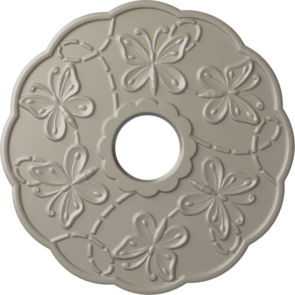 Ekena Millwork CM17TSPWSDecorative Ceiling Medallions Modeled After Original Historical Patterns & Designs, Pearl White