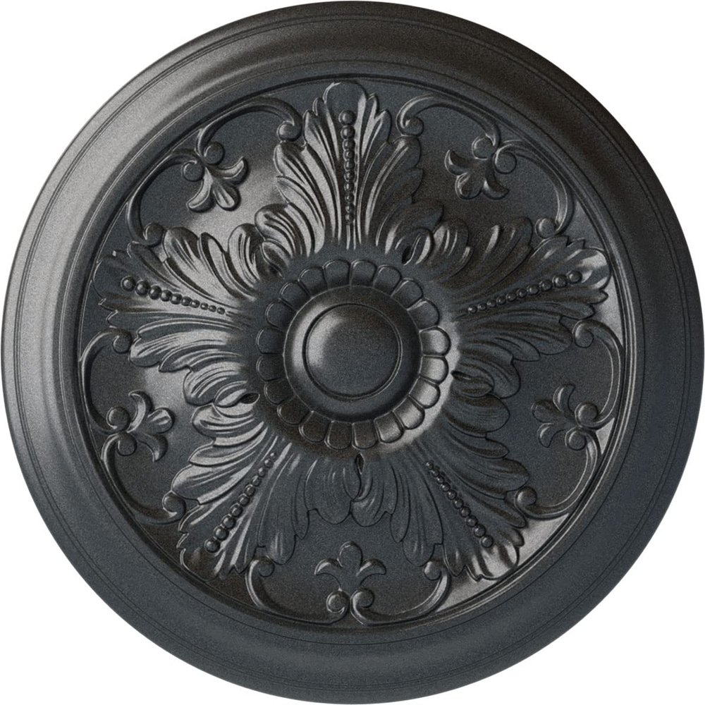 Ekena Millwork CM17VIPESDecorative Ceiling Medallions Modeled After Original Historical Patterns & Designs, Pewter
