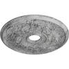 Ekena Millwork CM23ACUWC 23 OD x 4 5/8 ID x 1 7/8 P Acanthus Twist Ceiling Medallion (fits Canopies up to 8 3/8), Hand-Painted, Ultra Pure White Crackle view 2