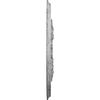 Ekena Millwork CM23ACUWC 23 OD x 4 5/8 ID x 1 7/8 P Acanthus Twist Ceiling Medallion (fits Canopies up to 8 3/8), Hand-Painted, Ultra Pure White Crackle view 3