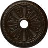Ekena Millwork CM23BIBZS 23-1/2 x 3-7/8 x 1" Bristol Ceiling Medallion, Bronze view 1