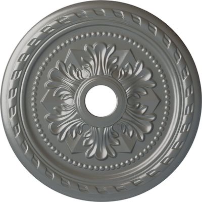 Ekena Millwork CM23PMSLS Palmetto Ceiling Medallion, Silver, 23 5/8"OD x 3 5/8"ID x 1 5/8"P