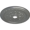 Ekena Millwork CM23PMSLS Palmetto Ceiling Medallion, Silver, 23 5/8"OD x 3 5/8"ID x 1 5/8"P view 2