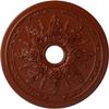 Ekena Millwork Rose and Ribbon Ceiling Medallion, FireBrick view 1