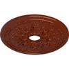 Ekena Millwork Rose and Ribbon Ceiling Medallion, FireBrick view 2