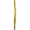 Ekena Millwork CM23RORGS - 23 5/8"OD x 4"ID x 1 1/2"P Rose and Ribbon Ceiling Medallion (Fits Canopies up to 4") - Ceiling Medallion, Rich Gold view 3
