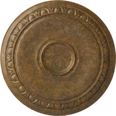 Ekena Millwork CM24CARZS 24-1/4" x 1-1/2" Caputo Ceiling Medallion, Rubbed Bronze