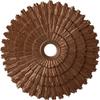 Ekena Millwork CM24ENPOS 24-3/4" x 3-1/4" x 1-7/8" Eryn Ceiling Medallion, Polished Copper view 1