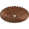 Ekena Millwork CM24ENPOS 24-3/4" x 3-1/4" x 1-7/8" Eryn Ceiling Medallion, Polished Copper view 2