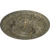 Ekena Millwork CM24GAWHC 23-1/2" x 2-3/4" Granada Ceiling Medallion, Witch Hazel Crackle view 2