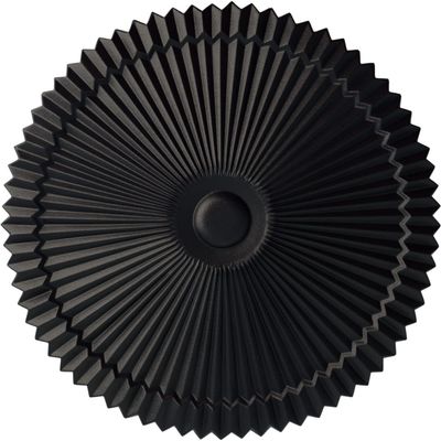 24"OD x 3"P Shakur as Ceiling Medallion (Fits Canopies up to 5"), Hand-Painted Steel Gray