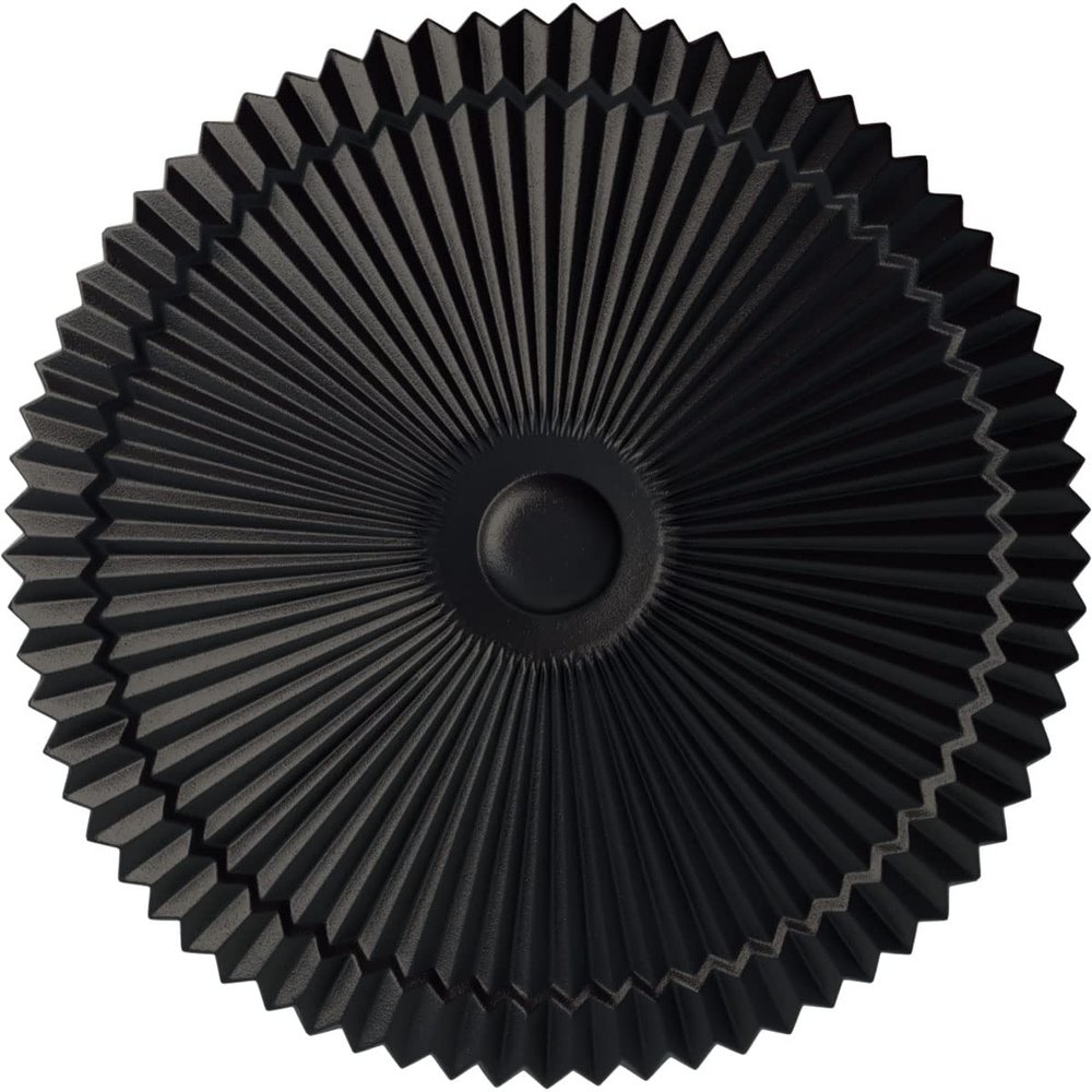 24"OD x 3"P Shakur as Ceiling Medallion (Fits Canopies up to 5"), Hand-Painted Steel Gray