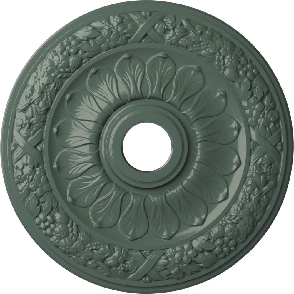 Ekena Millwork CM24SWCBF 24" x 4" x 1-1/2" Swindon Ceiling Medallion, Cloud Burst