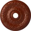 24"OD x 4"ID x 1 1/2"P Swindon Ceiling Medallion (Fits Canopies up to 6 1/8"), Hand-Painted FireBrick view 1