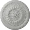 Ekena Millwork CM24TEFRF - 24"OD x 1 5/8"P Temple Ceiling Medallion (Fits Canopies up to 9 1/4") - Ceiling Medallion, Frost view 1