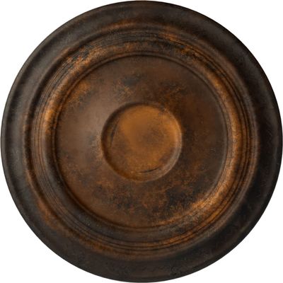 24 3/8"OD x 1 1/2"P Traditional Ceiling Medallion (Fits Canopies up to 5 1/2"), Hand-Painted Rust