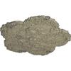 25 5/8"OD x 1"P Shell Ceiling Medallion, Hand-Painted Castle Stone Crackle view 2