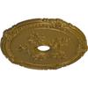 Ekena Millwork CM26ATGLS 26"OD X 3 3/4"ID X 1 1/2"P Attica With Rose Ceiling Medallion Fits Canopies Up To 4 1/2", Gold view 2