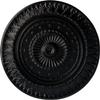 Ekena Millwork CM26CSBLF Cm26Csblf Christopher Ceiling Medallion, 26-5/8" X 2-1/4", Jet Black view 1