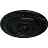 Ekena Millwork CM26CSBLF Cm26Csblf Christopher Ceiling Medallion, 26-5/8" X 2-1/4", Jet Black view 2