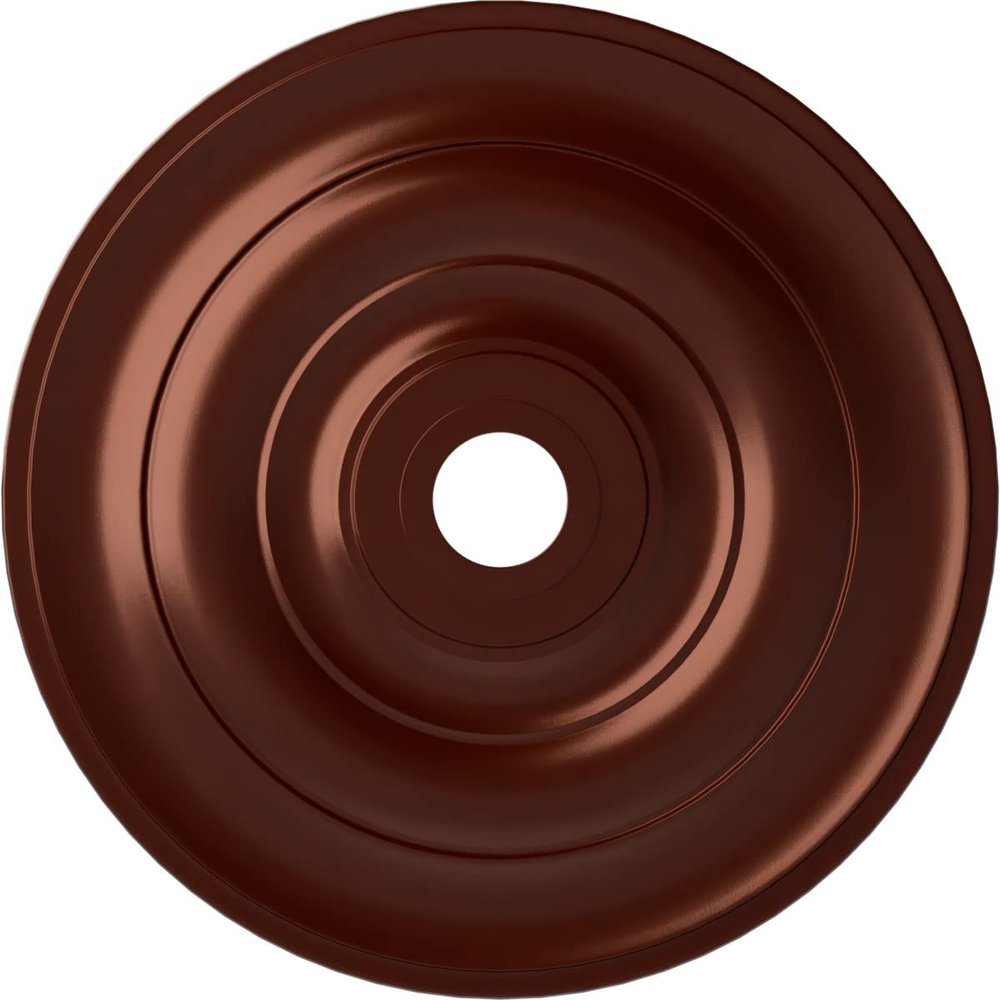 Ekena Millwork CM26JEACS Jefferson Ceiling Medallion, 26 1/2"OD x 3 5/8"ID x 1 1/2"P (Fits Canopies up to 5"), Hand-Painted Antique Copper