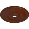 Ekena Millwork CM26JEBMC Jefferson Ceiling Medallion, 26 1/2"OD x 3 5/8"ID x 1 1/2"P (Fits Canopies up to 5"), Hand-Painted Burnished Mahogany Crackle view 2