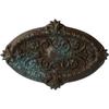 Ekena Millwork CM26MRBBS - 26 3/8"W x 17 1/4"H x 1 3/4"P Marcella Ceiling Medallion (Fits Canopies up to 3") - Ceiling Medallion, Bronze Blue Patina view 1
