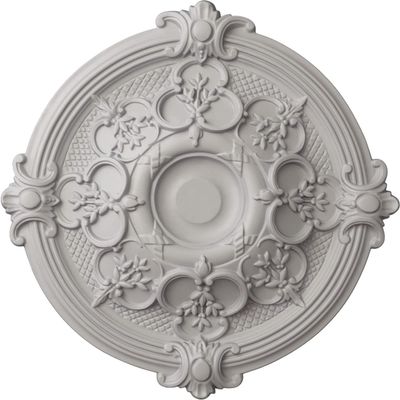 Ekena Millwork CM17HAUWFDecorative Ceiling Medallions Modeled After Original Historical Patterns & Designs, Ultra Pure White