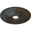 Ekena Millwork CM17MUBBSDecorative Ceiling Medallions Modeled After Original Historical Patterns & Designs, Bronze Blue Patina view 2