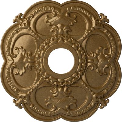 Ekena Millwork CM17ROPASDecorative Ceiling Medallions Modeled After Original Historical Patterns & Designs, Pale Gold