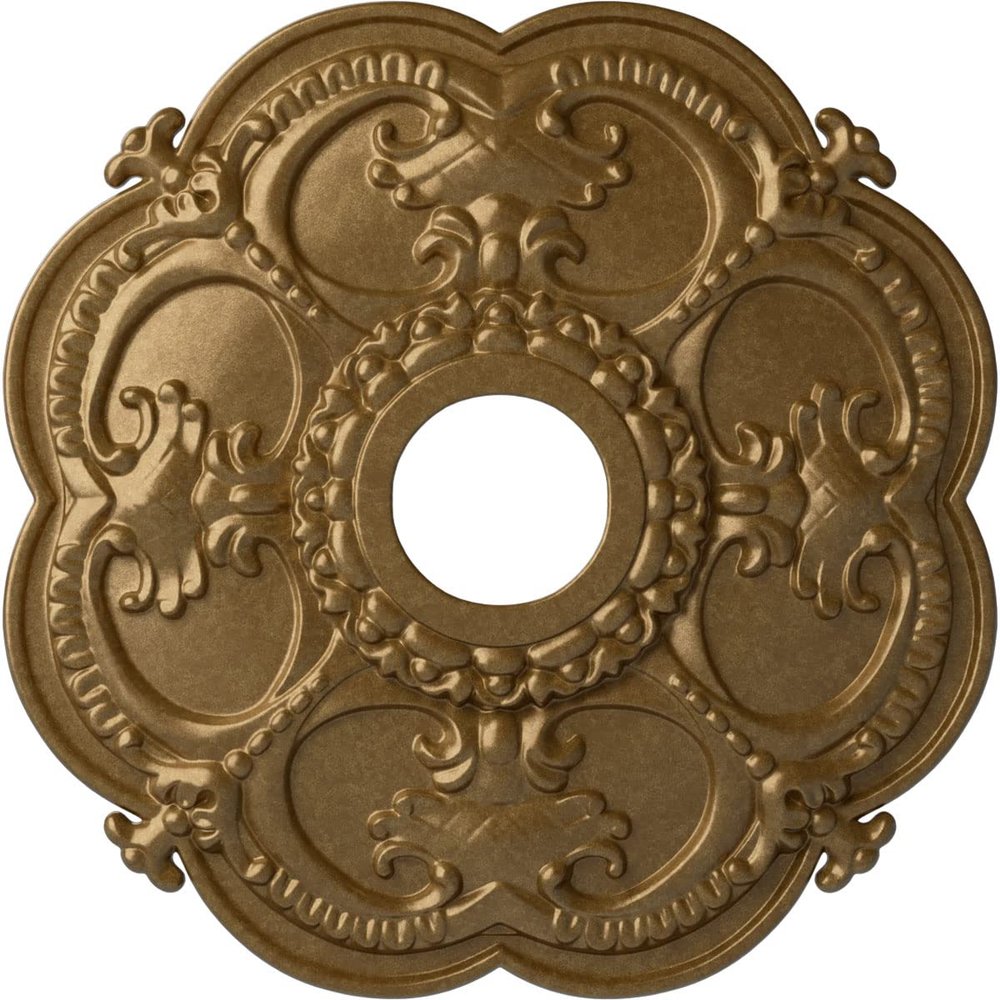 Ekena Millwork CM17ROPASDecorative Ceiling Medallions Modeled After Original Historical Patterns & Designs, Pale Gold