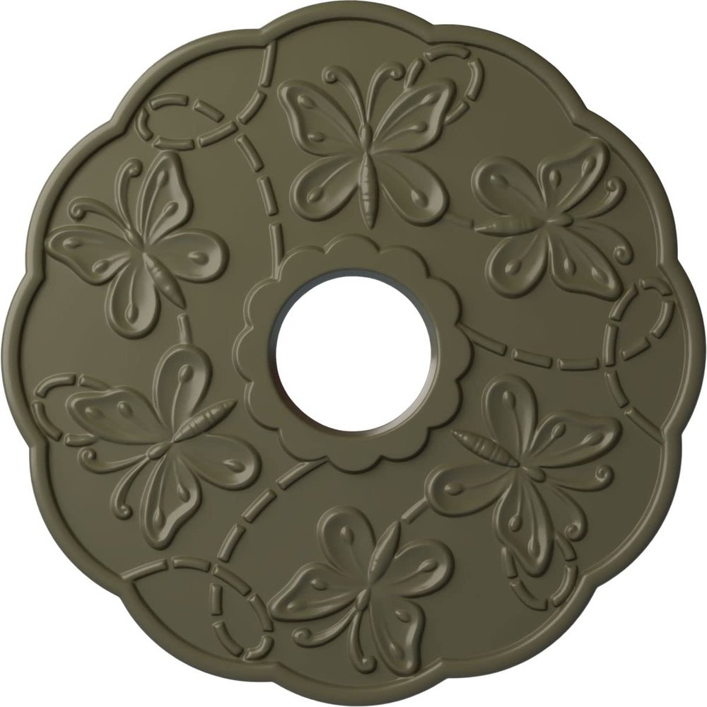 Ekena Millwork CM17TSPTFDecorative Ceiling Medallions Modeled After Original Historical Patterns & Designs, Painted Turtle