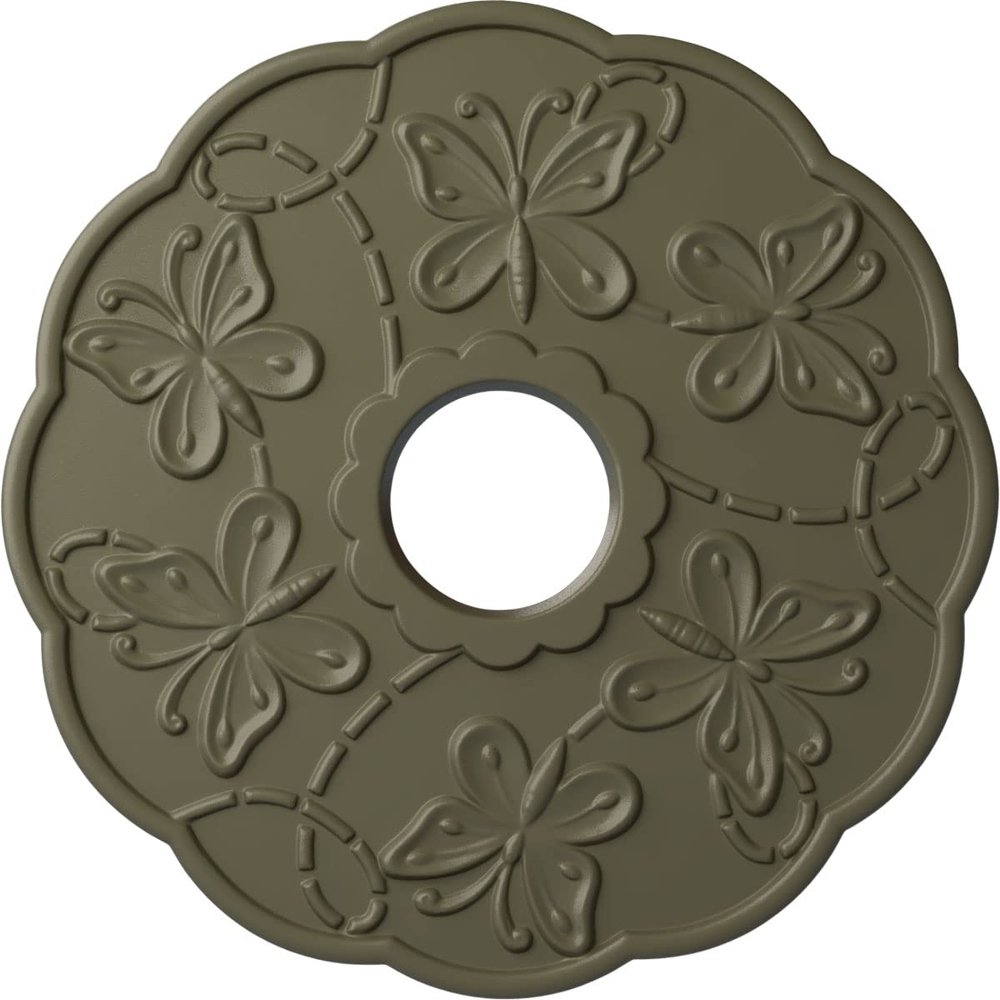 Ekena Millwork CM17TSSSFDecorative Ceiling Medallions Modeled After Original Historical Patterns & Designs, Spartan Stone