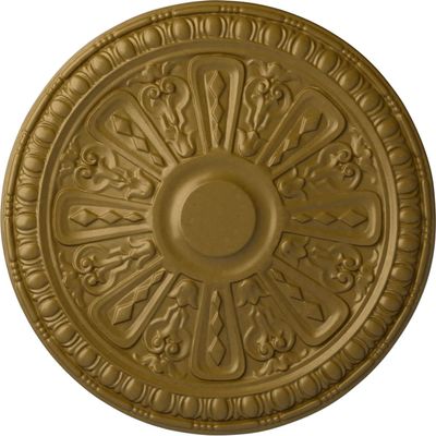 Ekena Millwork CM18RA2GLS Raymond Ceiling Medallion, 18" OD x 1 1/4 P, Gold