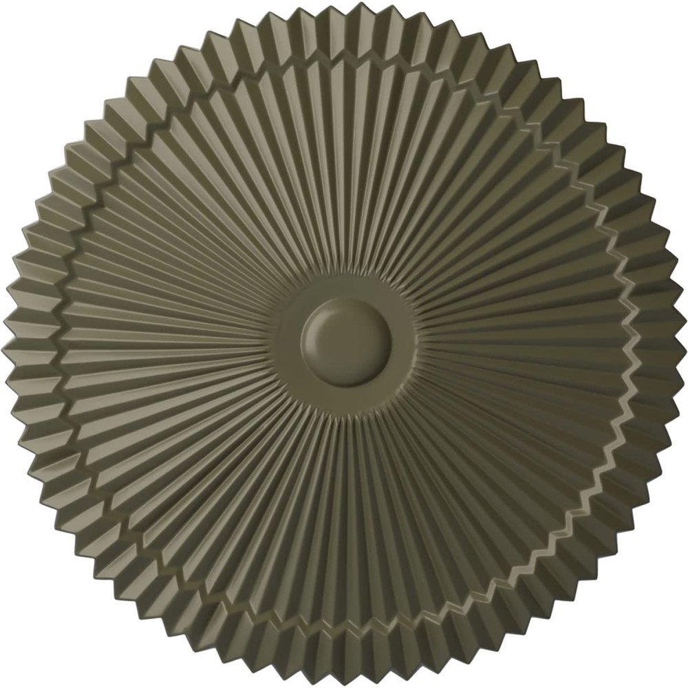 Ekena Millwork CM24SHPTF 24" x 3" Shakur As Ceiling Medallion, Painted Turtle