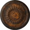 Ekena Millwork CM24TERUS Temple Ceiling Medallion, Rust, 24"OD x 1 5/8"P view 1