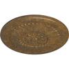 24"OD x 1 5/8"P Temple Ceiling Medallion (Fits Canopies up to 9 1/4"), Hand-Painted Rubbed Bronze view 2