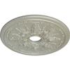 Ekena Millwork CM23ROFCS 23-5/8" x 4" x 1-1/2" Rose and Ribbon Ceiling Medallion, Flash Copper view 2