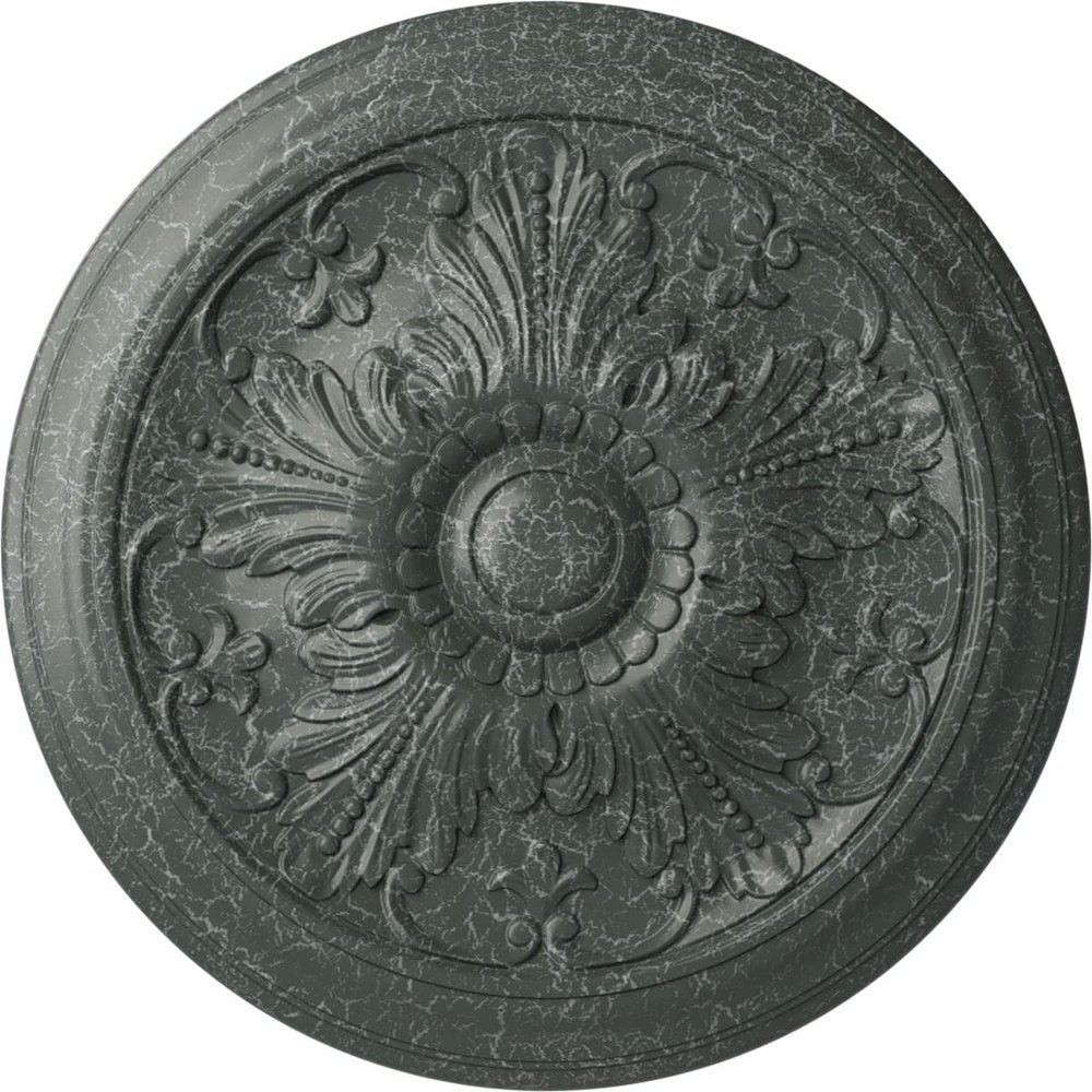 Ekena Millwork CM17VIAGCDecorative Ceiling Medallions Modeled After Original Historical Patterns & Designs, Athenian Green Crackle
