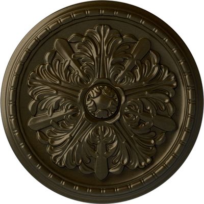Ekena Millwork CM17WAGGSDecorative Ceiling Medallions Modeled After Original Historical Patterns & Designs, Green Gold