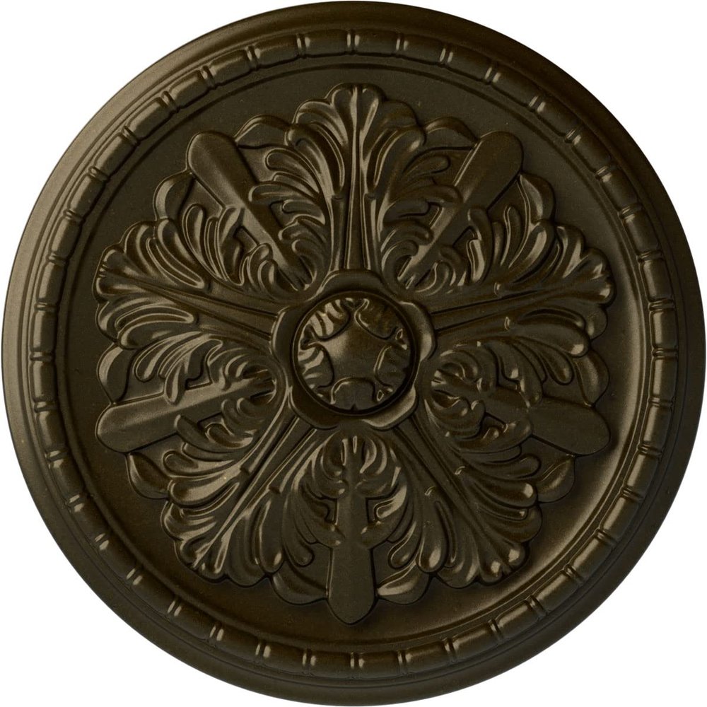 Ekena Millwork CM17WAGGSDecorative Ceiling Medallions Modeled After Original Historical Patterns & Designs, Green Gold