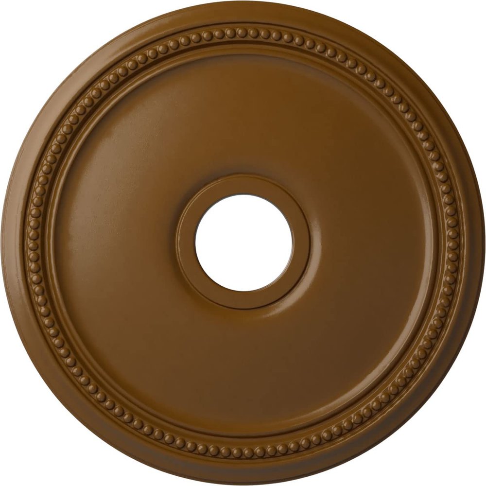 Ekena Millwork CM18DISTF Diane Ceiling Medallion, 18"OD x 3 5/8"ID x 1 1/8"P (Fits Canopies up to 5 3/8"), Hand-Painted Smokey Topaz