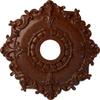 Ekena Millwork CM18RLBMC Riley Ceiling Medallion, Burnished Mahogany Crackle view 1